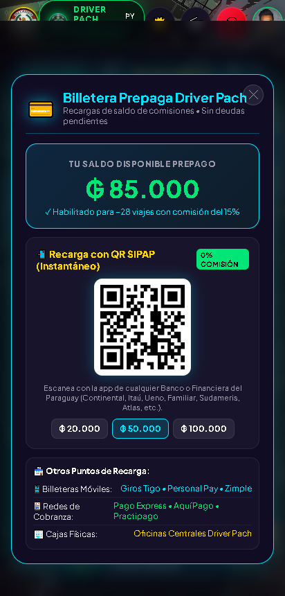 Billetera Digital Recargas SIPAP